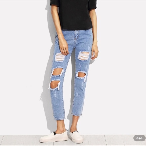 SHEIN Denim - Distressed jeans